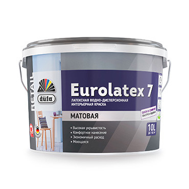 EUROLATEX 7,  10л база 3 "DufaRetail" ВД краска (выводим) (под заказ)